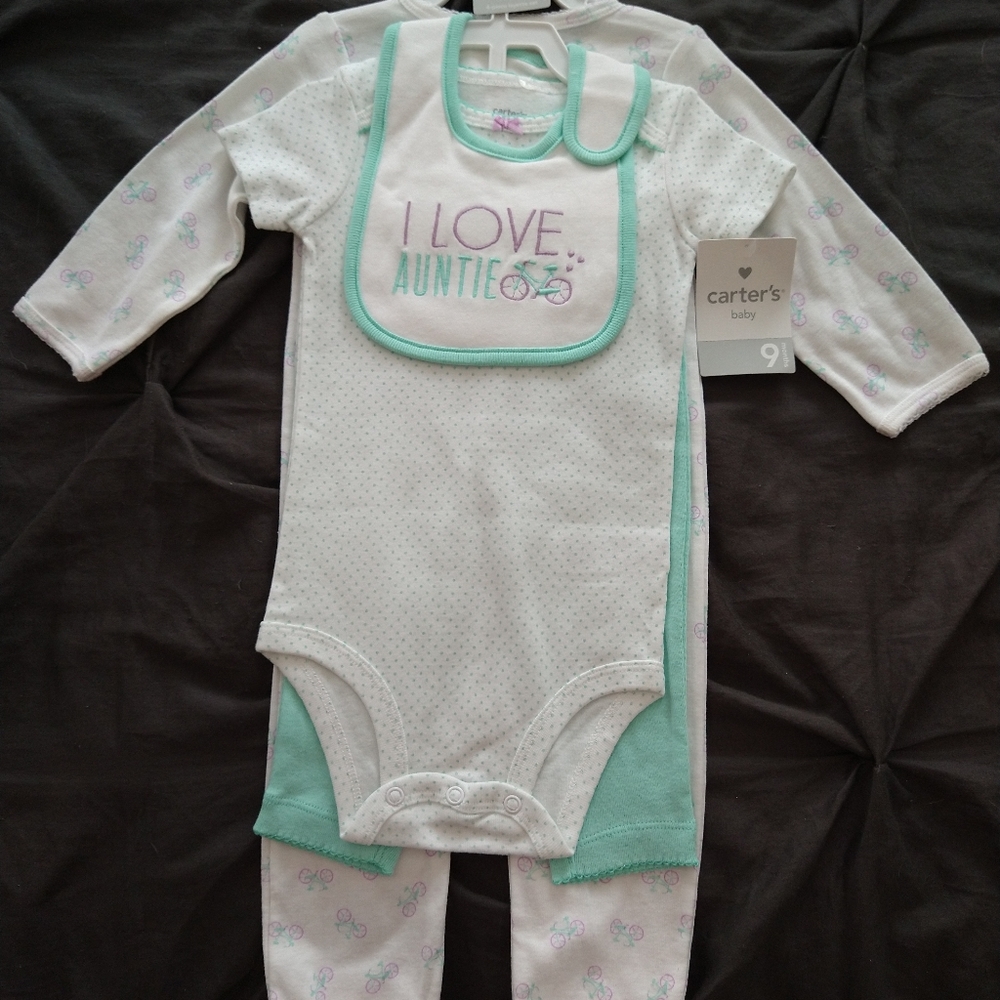 Girl's 4 piece onsie set